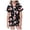 p-1Black2, variant on CAIVO Girls Christmas Printed 2 Piece Pajama Sets Lapel Short Sleeve Button Down Shirt With Shorts Children Kids Homewear Loungewear