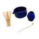 thumbnail image 1 of Juego de té matcha Cuenco para matcha con Juego de herramientas para hacer té hechas a mano Batidor de matcha de bambú japonés Kit para Azul, 1 of 7