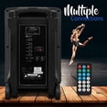 thumbnail image 2 of Pyle Wireless Portable PA Speaker System - 800W Powered Bluetooth Indoor & Outdoor DJ Stereo Loudspeaker, 2 of 7