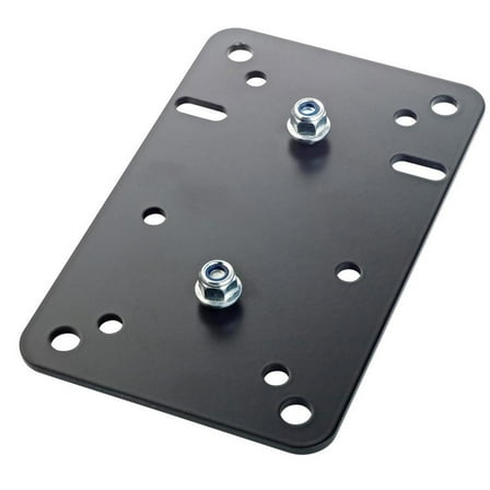 K&M 24352 Speaker Wall Mount Adapter Panel 1, Black