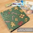 thumbnail image 4 of FORMRS 3 Ring Photo Album 4"x6" Self Adhesive Large Capacity PU Leather Cover, Yellow Christmas Gingerbread, 4 of 8