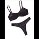 thumbnail image 1 of Conjunto de Ropa Interior Push Up con Aros y Estampado Floral Negro L, 1 of 9