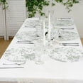 thumbnail image 2 of Efavormart 10-Pack Disposable Table Placemats in French Toile Print 13" in Matte White/Sage Green - Classy Cardboard Placemats for Dinner Parties & Banquets, 2 of 4