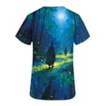 thumbnail image 5 of HOMBOM Womens Graphic T Shirts Graphic Festive Daily Cozy Short Sleeve Young Womens V Neck Pullover Summer Shirts,M, 5 of 7