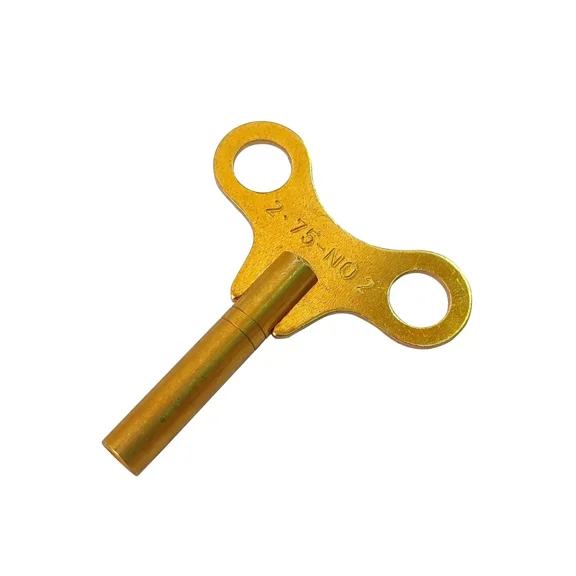 Brass Replacement Clock Key For Key Wind Clocks Size 2 / 2.75 mm - Clock Parts