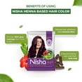 thumbnail image 6 of Nisha Pack Of 10 Permanent Natural Red Henna Hair Color Dye, 100% Grey Coverage, Burgundy Red, 0.53 oz Each Pack, 6 of 8