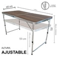 thumbnail image 2 of Mesa Plegable Tipo Portafolio CJR 1.20 M Con 4 Sillas Portátiles Cafe, 2 of 7