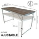 thumbnail image 2 of Mesa Plegable Tipo Portafolio CJR 1.20 M Con 4 Sillas Portátiles Cafe, 2 of 7