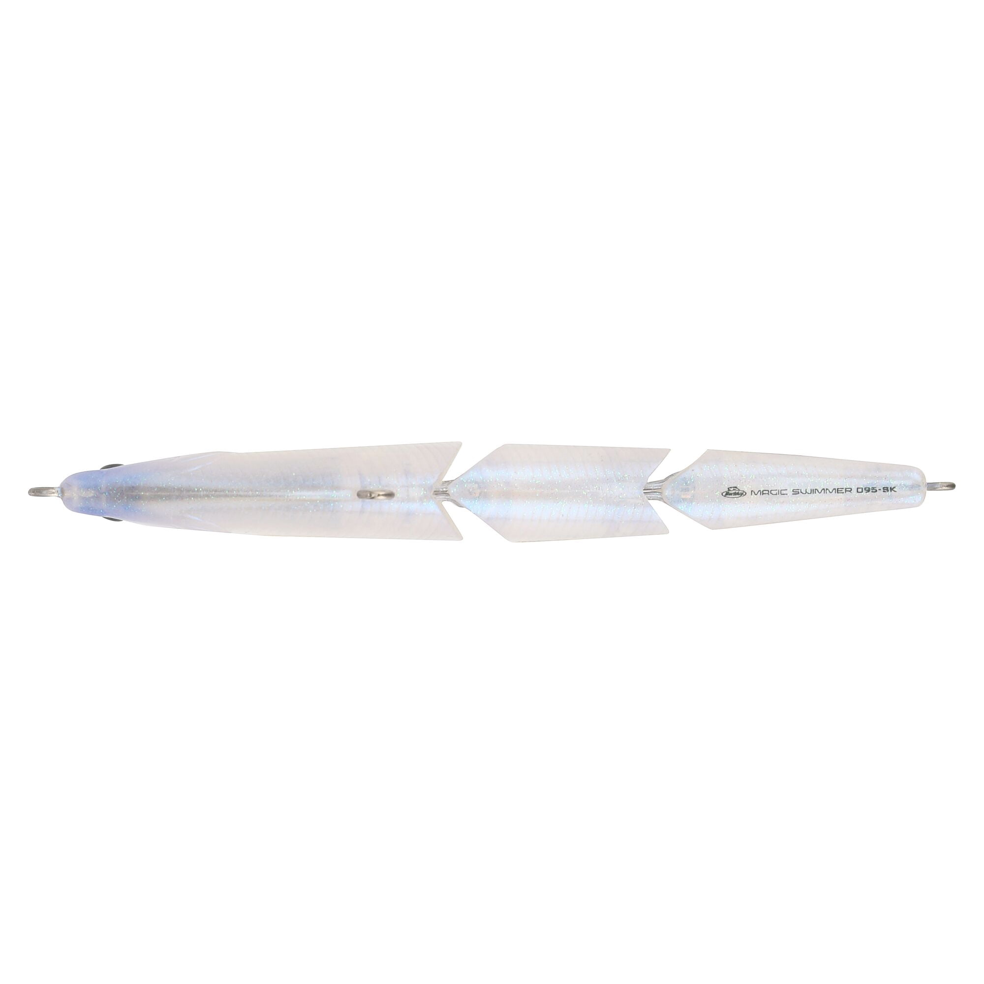 Berkley Magic Swimmer® Freshwater, 3.75 in, Swimbaits, Ghost White (1 Count)