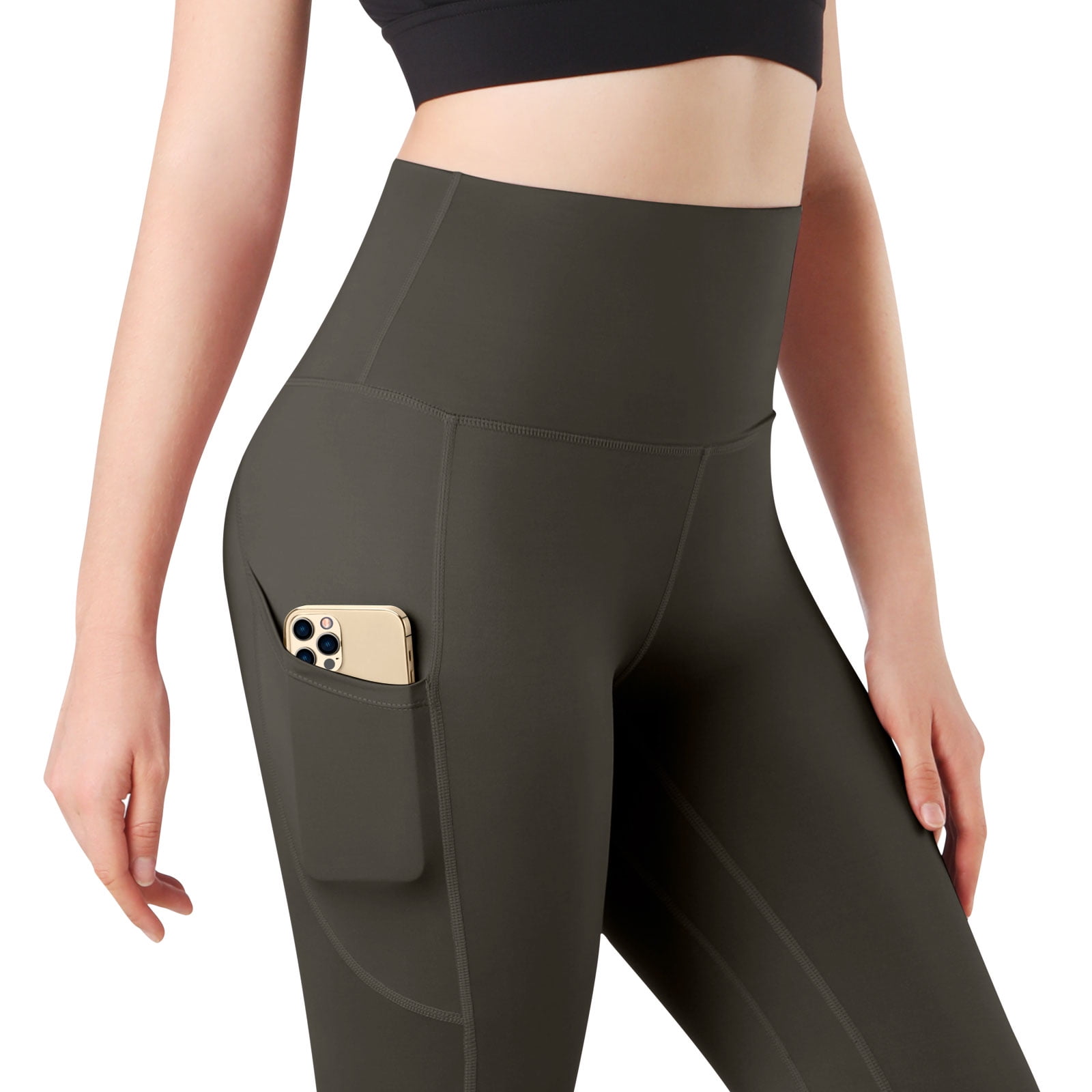 Lulu Women's Workout Running Capris Leggings Pocket Tummy Control High  Waist Yoga Pants - Yoga Pants - AliExpress