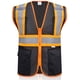 thumbnail image 1 of Chaleco de seguridad SULWZM con bolsillos reflectantes con cremallera XXL negro, 1 of 6
