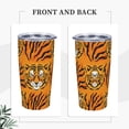 thumbnail image 3 of KLL Tiger Stainless Steel Vacuum Insulated Coffee Cup 20 oz Lids and Straws,Insulated Travel Mug Water Cup with Leak-Proof Straw Lid & Flip Lid, 3 of 8