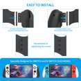 thumbnail image 3 of Accesorios para juegos con agarre antideslizante para consola Switch/Switch OLED (negro), 3 of 8