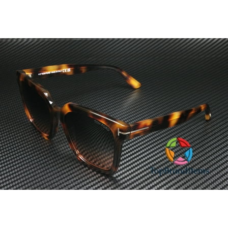 TOM FORD Selby FT0952 53P Shiny Blonde Havana Grad Blue 55 mm Women's Sunglasses