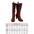 thumbnail image 3 of Hazzbin Cosplay Anime Hotell Alastor Cosplay Botas Zapatos de tacón alto de cuero Alastor Botas rojas para hombres adultos Hecho a medida, 3 of 5