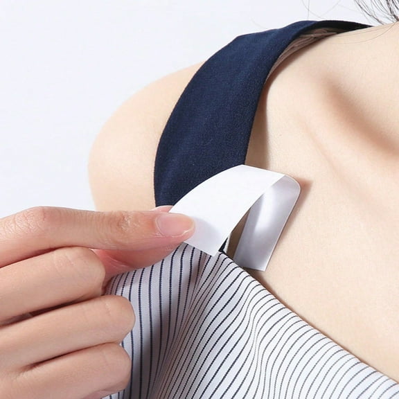 QUTETN 36pcs Invisible Breast Tape With Double-Sided Adhesive For Preventing Wardrobe Malfunction Suitable For Strapless Low-Cut Backless Dresses Transparent