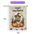 thumbnail image 5 of Happy Halloween Collie Witches Hat Pumpkin Carving House Flag 28x40in Double Sided Collie Dog Lover Gifts Idea Outdoor Decor - 02019, 5 of 5