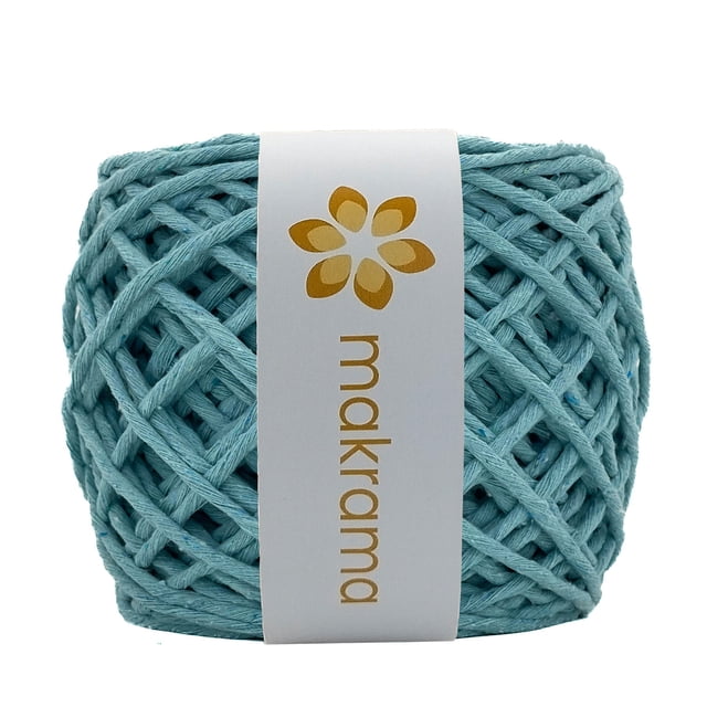 Hilaza de Algodón Makrama 4mm 500gr Azul Agua