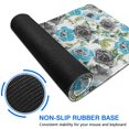 thumbnail image 6 of Long Mouse Pads for Desk,Pioneer Flower Floral Print Pattern Desk Mats on Top Of Desks, Desk Mouse Pad Extra Large with 3mm Non-Slip Base and Stitched Edge for Gaming,Office,Work,Home 47.3"x23.6", 6 of 6