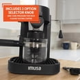 thumbnail image 4 of Electric Espresso Cappuccino Maker 4 Cup Capacity with Milk Frother Black Coffee Machine for Home Barista Experience, 4 of 4
