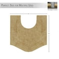 thumbnail image 2 of HOME WEAVERS Waterford Collection Cotton Contour Rug, 20" x 20", Linen, 2 of 9