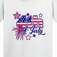 thumbnail image 4 of Inktastic 4th of July Fireworks Stars and American Flag Youth T-Shirt, 4 of 5