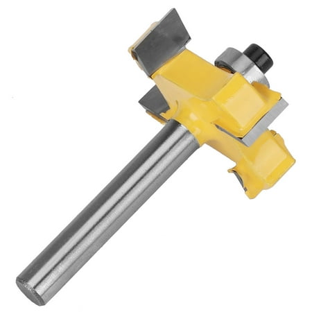

Router Bit Set 1/4 Shank Router Bit Set Cemented Carbide Anti-Reverse Milling Drawer For Woodworking Woodworking Crafts 4-Blade T Slot Router Bit 6x3/8