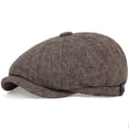 thumbnail image 5 of SikaFu new Unisex Autumn Winter Newsboy Caps Men And Women Warm Tweed Octagonal Hat For Male Detective Hats Retro Flat Caps, 5 of 6