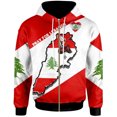 thumbnail image 3 of Sudadera con capucha vintage para hombre, con estampado de bandera del Líbano, moda urbana, manga larga, holgada, de gran tamaño, ropa Y2k, sudaderas con cremallera, 3 of 5