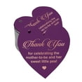 thumbnail image 1 of Inkdotpot Rose Gold Foil Paper Hang Tags Thank You For Celebrating The Mother To Be Baby Shower Favor Tags 50 Pieces, 1 of 8