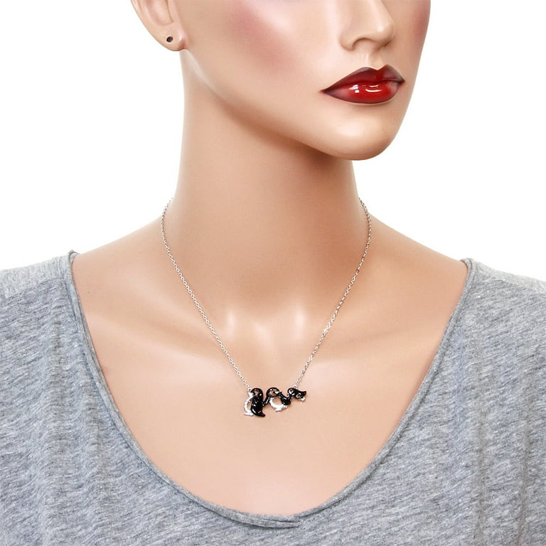 Penguin family necklace deals
