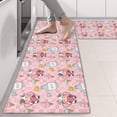 thumbnail image 2 of Kitchen Rugs Sets Of 2,Pink Cow Milk Pattern Anti Fatigue Kitchen Mat Rugs Non Slip Washable,Decorative Kitchen Floor Mats for Kitchen,Sink,Laundry,17"X47", 2 of 5