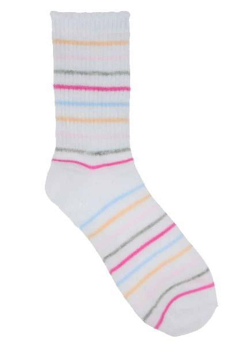 Wonder Nation Girls Crew Socks 6PK Mad Love