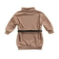 thumbnail image 4 of Robe Chandail pour Filles Bébé Hiver Automne Col Roulé Manches Longues Tricotée avec Ceinture Vert 3-4 Ans, 4 of 7
