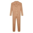 thumbnail image 3 of Matching Family Pajamas Satin Christmas Pajamas Long Sleeve Button down Sleepwaear Holiday Top and Pajamas Pants Christmas Pjs for Family, 3 of 6