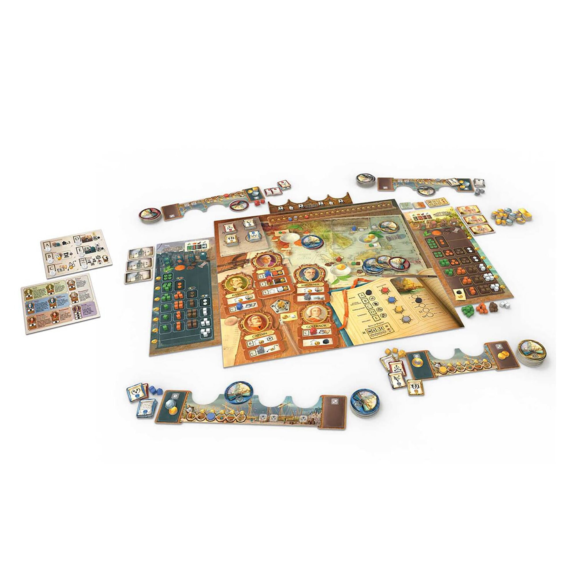 East India Companies - R&R Games, Strategy Board Game, High Seas Trading Company Game Set In The 19th Century, Buy Sell Grow Invest, Ages 14+, 2-4 Players, 90-120 Minute Game Play