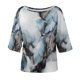 thumbnail image 4 of Gibobby Playera&nbsp;Moda Blusa holgada bohemia de verano para mujer, blusa de talla grande con hombros descubiertos y estampado Floral para mujer（Blanco， S), 4 of 5