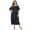 Blue, variant on Final Clearance! Womens Plus Size Nightgowns Sleepwear Short Sleeve Sleep Dress Maxi Night Gowns, Dark Blue, 4XL