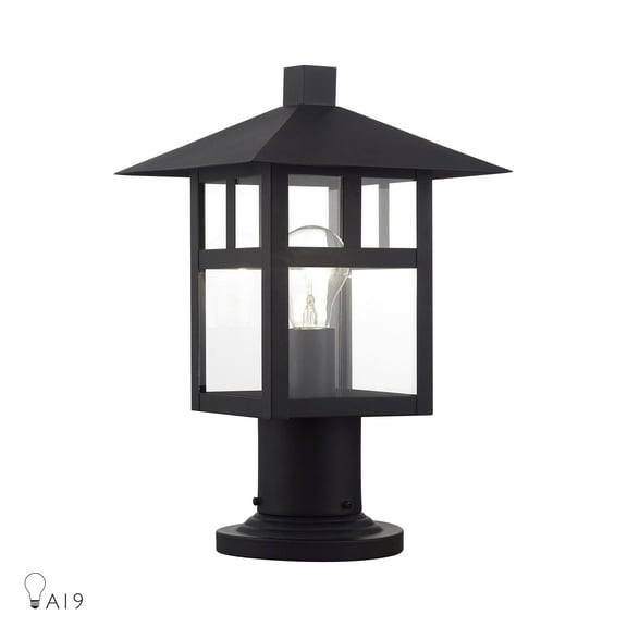 Livex Lighting - Crestlake - 1 Light Large Outdoor Post Top Lantern-13.5 Inches