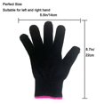 thumbnail image 5 of Guante profesional resistente al calor para rizadores y planchas de pelo, ajuste flexible, borde rosa, 1 unidad., 5 of 5