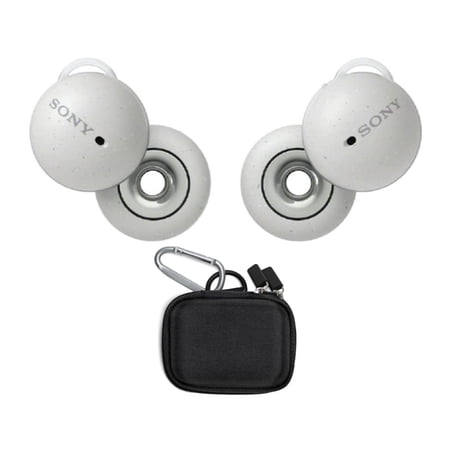 Sony LinkBuds Truly Wireless Earbuds (White) with Knox Gear Hard EVA Travel Case