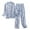 Blue, variant on Rrunsv Sleepwear Sets for Women Woman Satin Notch Collar Top and Cropped Pants Pajama Set Mint Green,L