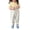 Beige, variant on Coerni Girls Jean Overalls Loose Casual Denim Bib Pants Jumpsuit Spring Summer Cute Button Strps Workwear 6M-10Y