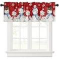 thumbnail image 1 of Christmas Decorations Outdoor Curtain Christmas Snowman Curtain Kitchen Rod Pocket White Snowflake Window Curtain Short Topper Curtains For Winter Holiday Christmas Decorations Polyester curtains, 1 of 9