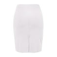 thumbnail image 6 of Ediodpoh Skirts for Women Mid Length High Waisted Split Pencil Wrap Pencil Skirt for Versatile Wear Knee Length Skirt White L, 6 of 6