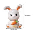 thumbnail image 2 of OULII Bunny Shape Storage Holder Saving Money 1Pcs, 2 of 8