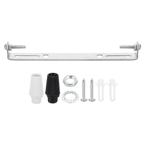 Uxcell Ceiling Light Plate Kit, Light Fixture Mounting Bracket Plate Steel Crossbar 185mm 1