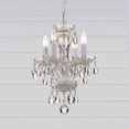 thumbnail image 3 of Crystorama Traditional Italian Crystal 4 Light White Mini Chandelier - 11'' W x 15'' H, 3 of 9
