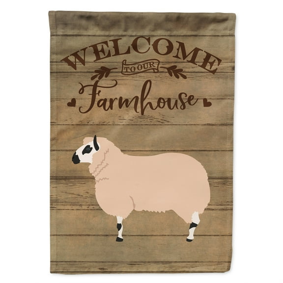 Caroline's Treasures CK6923CHF Kerry Hill Sheep Welcome Flag Canvas House Size , Large, multicolor