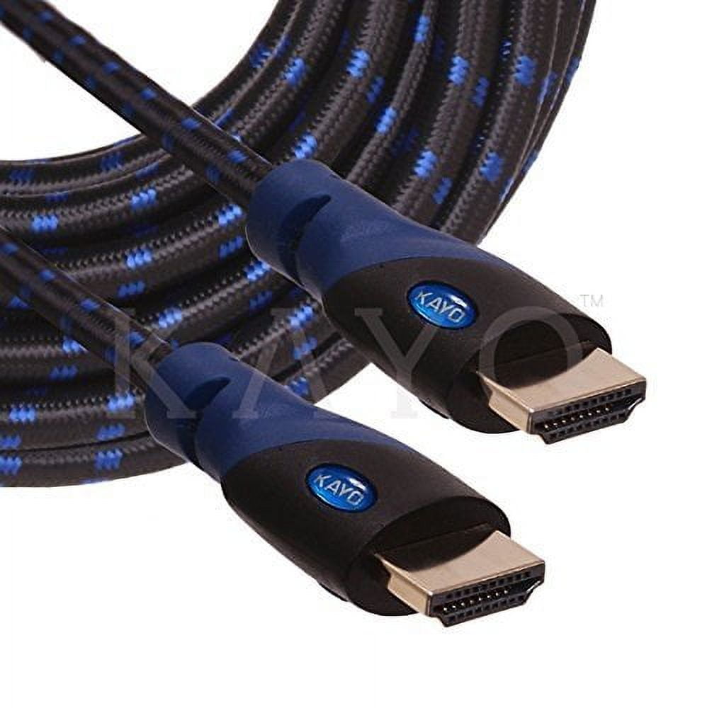 hdmi cable 100 ft,kayo high speed hdmi1.4/2.0 super hd 4k 2160p cable(100ft/30metres) w/signal booster+bonus cable tie+usb charger,supports-4k hd 2160p/1080p,3d,ethernet & audio return,ps3/ps4,xbox360